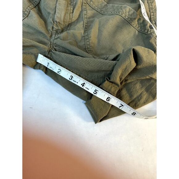 2010 Martin & Osa Cargo Shorts Army Olive Grunge boho Pockets Cotton - Size 2 - Picture 5 of 9